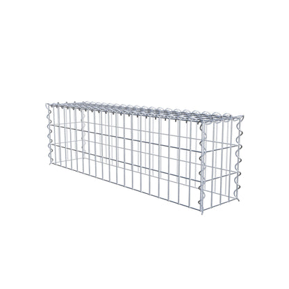 Aangegroeide schanskorf type 3 100 cm x 30 cm x 20 cm (L x H x D), maaswijdte 5 cm x 10 cm, spiraal