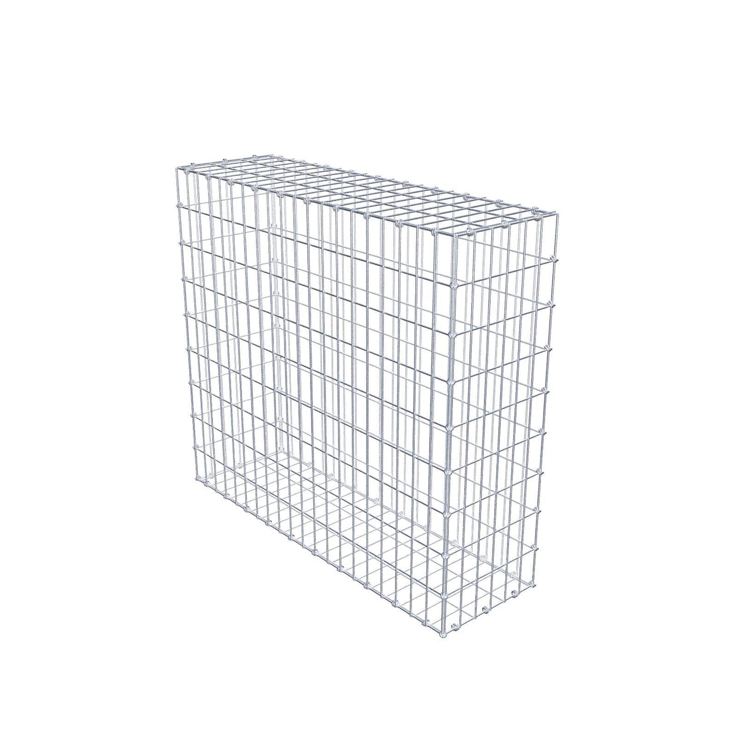 Gabione 100 cm x 90 cm x 30 cm (L x H x T), Maschenweite 5 x 10 cm, Spiralring