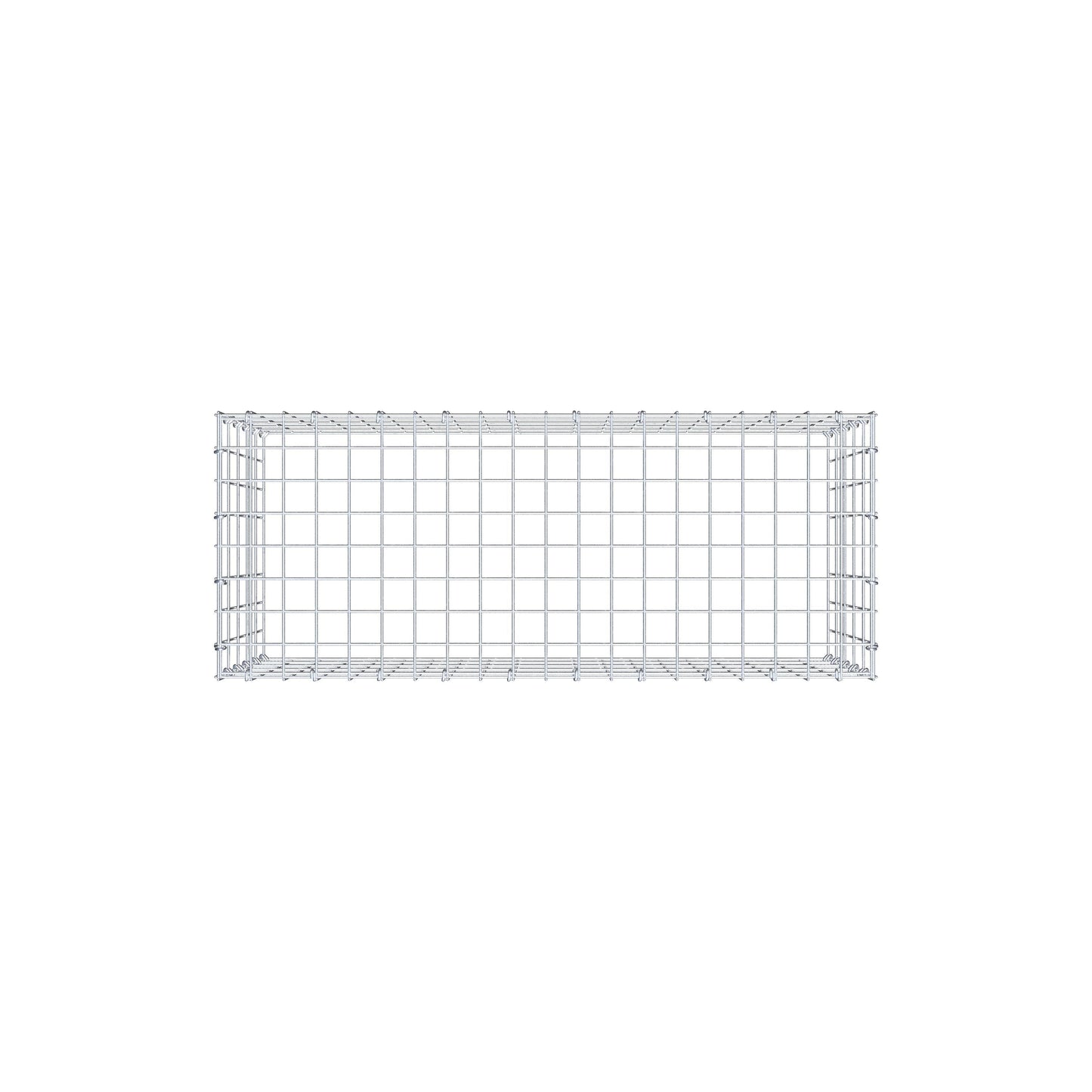 Gabião Tipo 3 100 cm x 50 cm x 40 cm (C x A x P), malhagem 5 cm x 10 cm, anel C