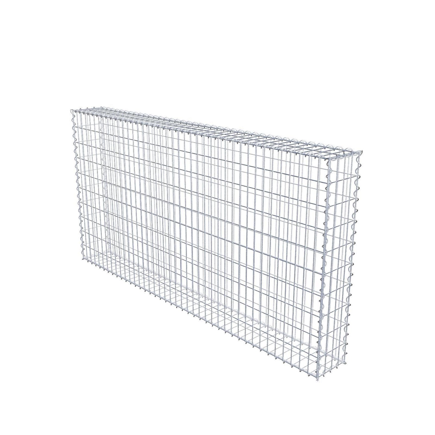 Schanskorf 200 cm x 100 cm x 20 cm (L x H x D), maaswijdte 5 cm x 10 cm, spiraalvormig