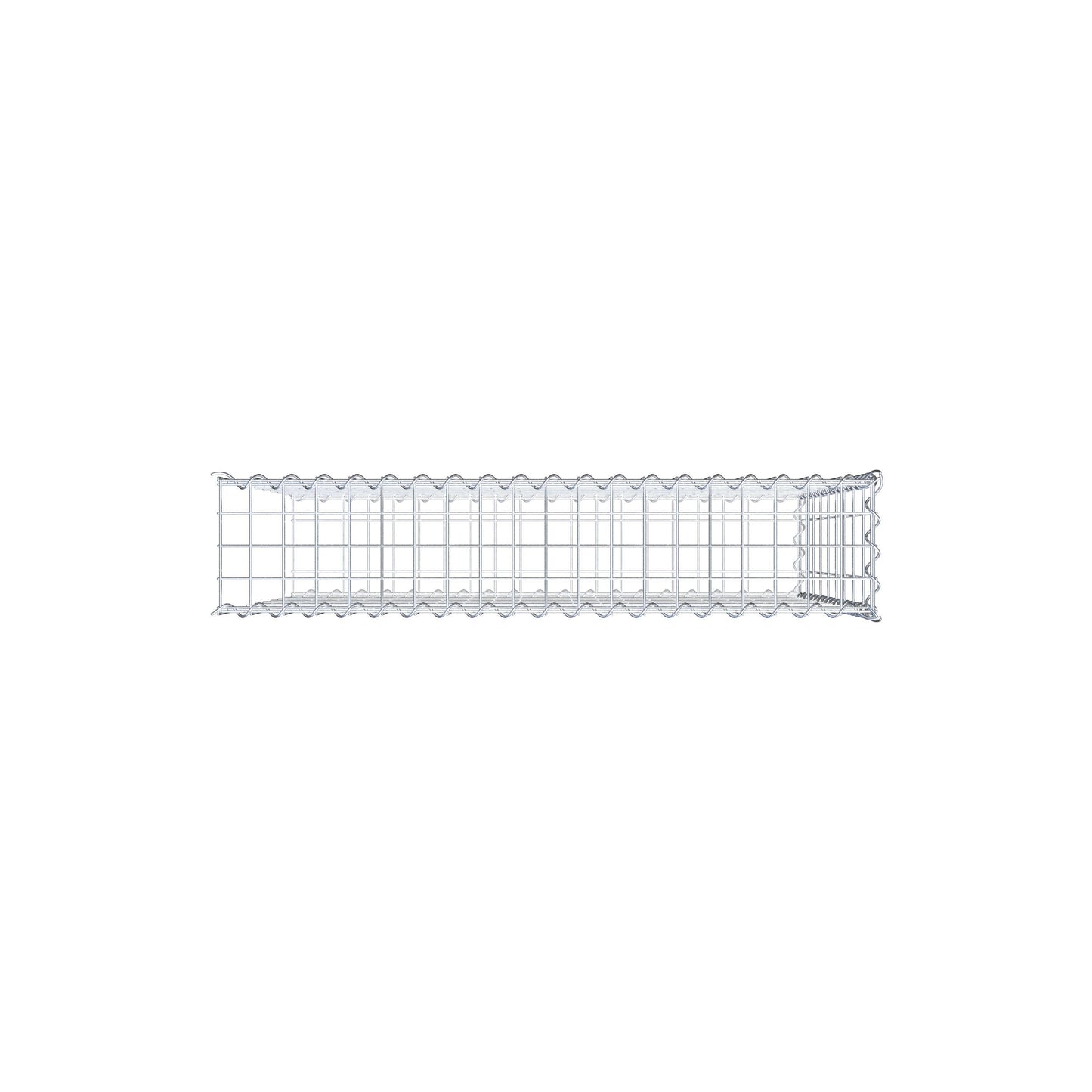 Anbaugabione Typ 2 100 cm x 90 cm x 20 cm (L x H x T), Maschenweite 5 cm x 10 cm, Spirale