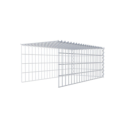 Gabbione aggiuntivo tipo 4 100 cm x 40 cm x 50 cm (L x H x P), maglia 5 cm x 10 cm, spirale