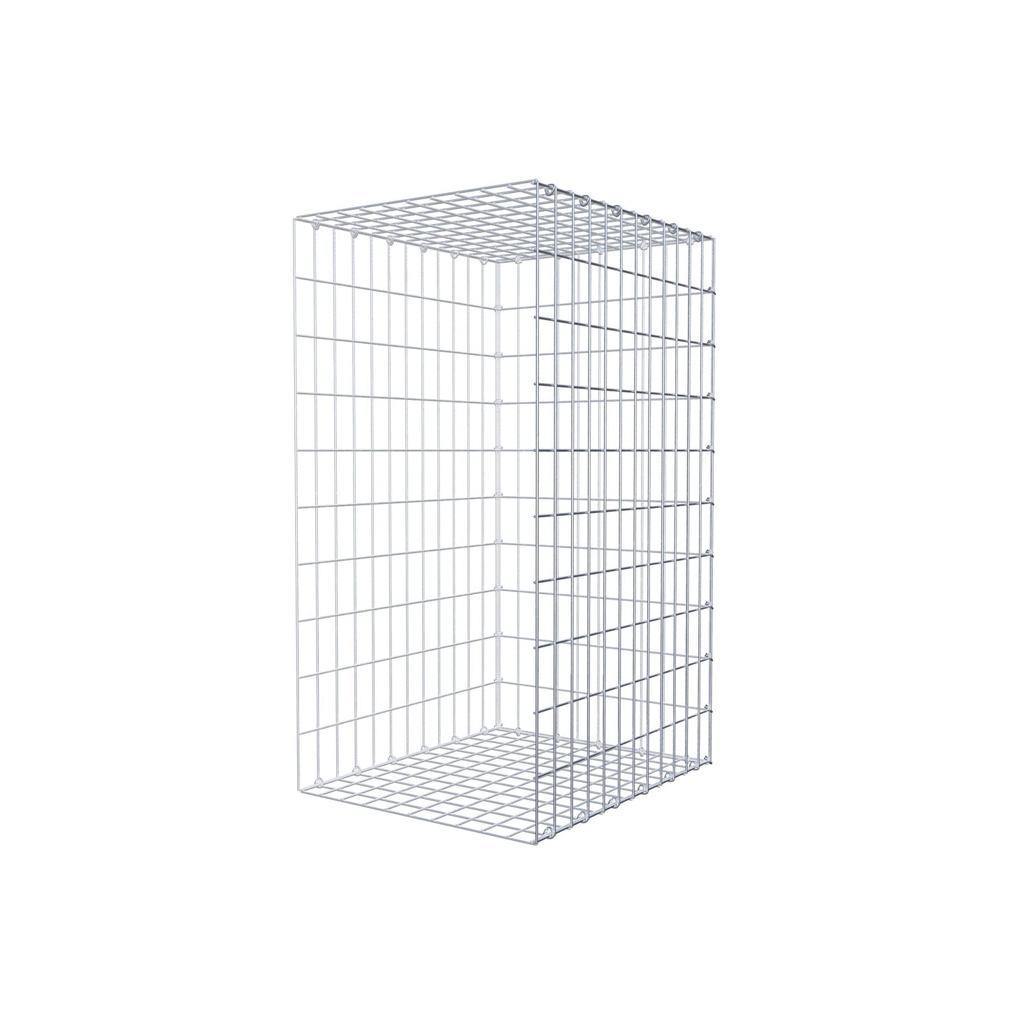 Opzetpaal type 2 100 cm x 60 cm x 50 cm, maaswijdte 5 cm x 10 cm, C-ring