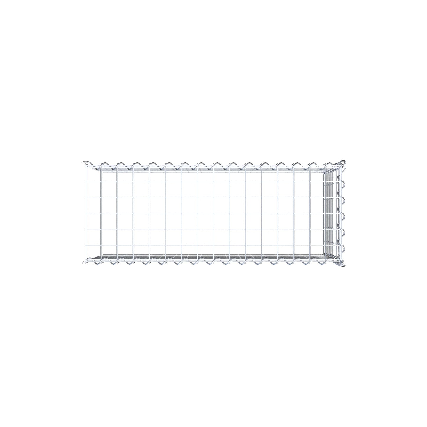 Gabião tipo 4 80 cm x 40 cm x 30 cm (C x A x P), malhagem 5 cm x 5 cm, espiral