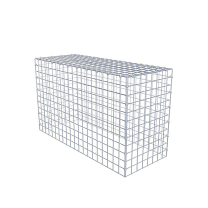 Gabião Tipo 3 100 cm x 60 cm x 40 cm (C x A x P), malhagem 5 cm x 5 cm, anel C