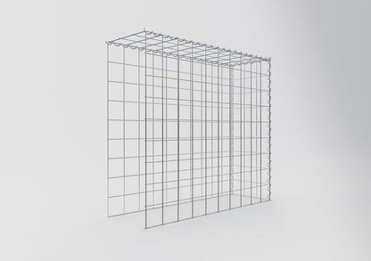 Gavión adulto tipo 4 100 cm x 90 cm x 30 cm (largo x alto x profundidad), tamaño de malla 10 cm x 10 cm, espiral
