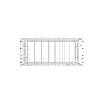 Gabion 100 cm x 90 cm x 40 cm (L x H x D), maskestørrelse 10 cm x 10 cm, C-ring
