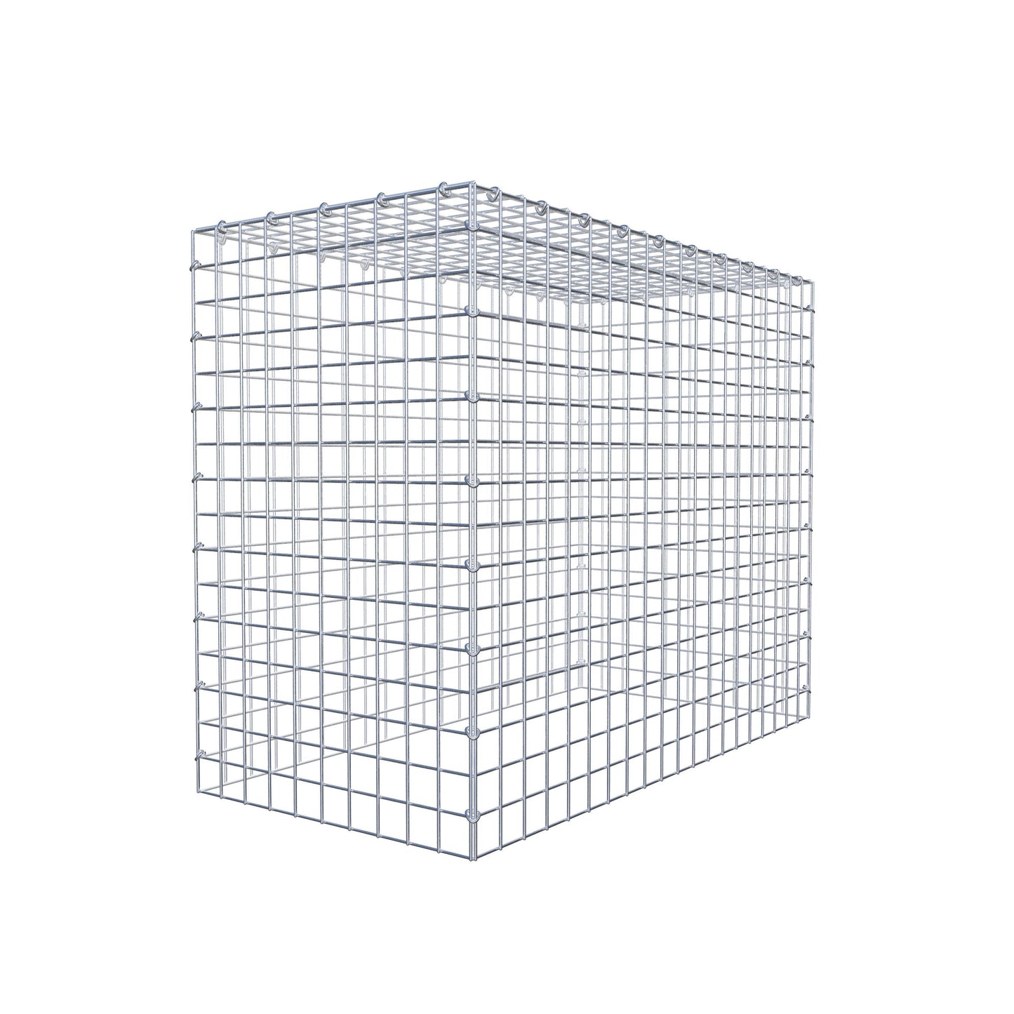 Type 3 oplegkorf 100 cm x 80 cm x 50 cm (L x H x D), maaswijdte 5 cm x 5 cm, C-ring