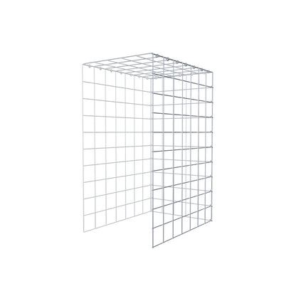 Opzetpaal type 4 100 cm x 70 cm x 50 cm (L x H x D), maaswijdte 10 cm x 10 cm, C-ring