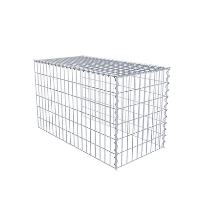 Add-on schanskorf type 4 100 cm x 60 cm x 50 cm (L x H x D), maaswijdte 5 cm x 10 cm, spiraalvormig
