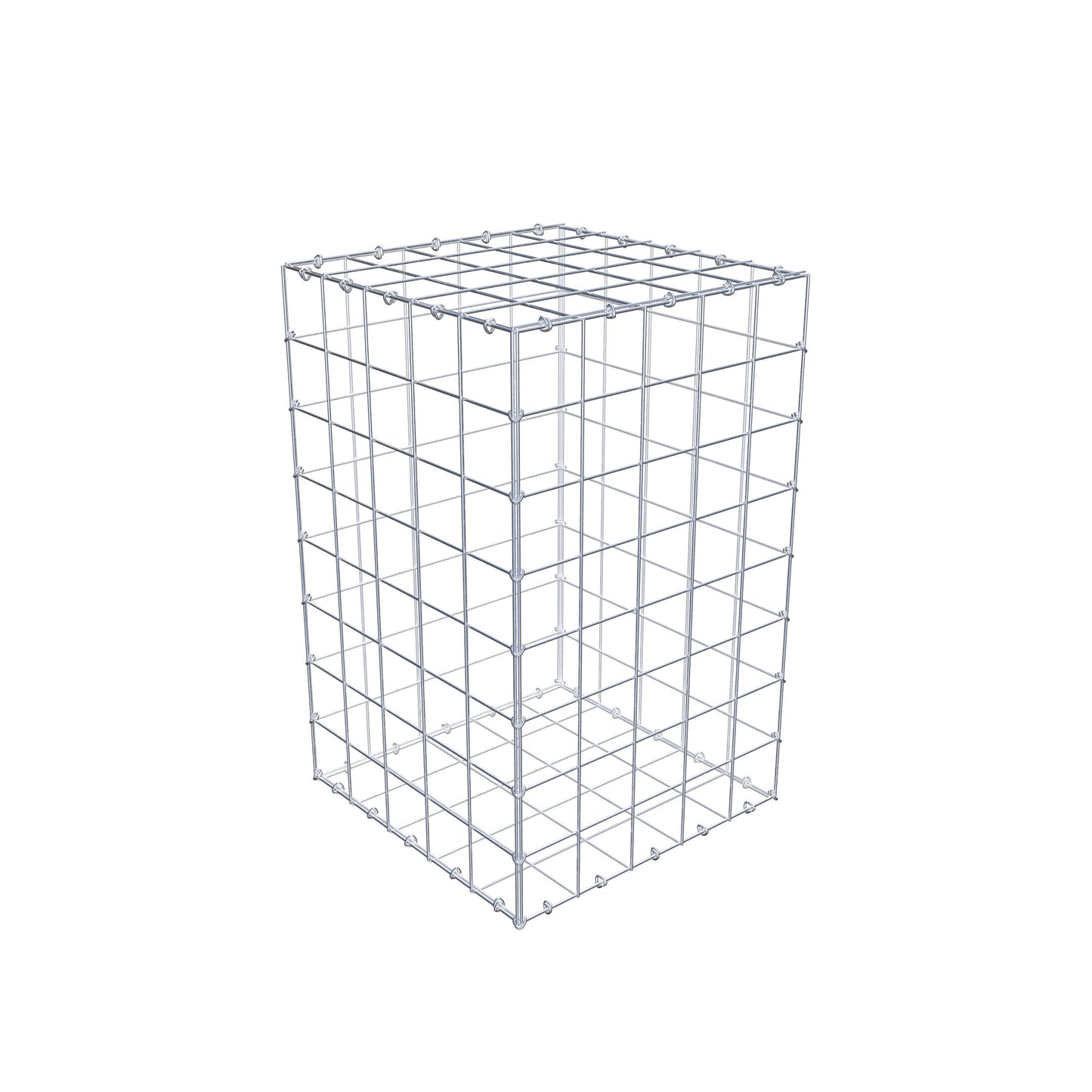 Gabion 80 cm x 50 cm x 50 cm (L x H x D), maskestørrelse 10 cm x 10 cm, C-ring