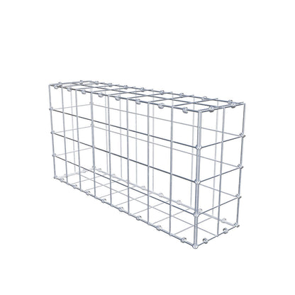Schanskorf 80 cm x 40 cm x 20 cm (L x H x D), maaswijdte 10 x 10 cm, spiraalring