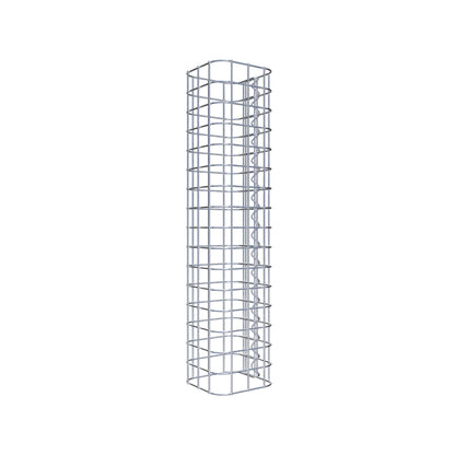 Gabionensäule eckig 17 cm x 17 cm, 80 cm Höhe, MW 5 cm x 5 cm