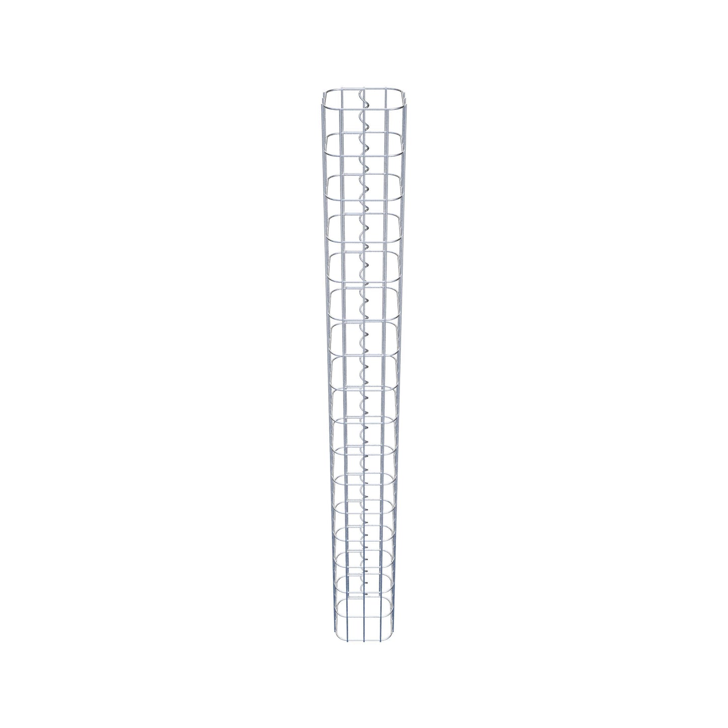 Columna de gaviones cuadrada 17 cm x 17 cm, 160 cm de altura, MW 5 cm x 10 cm