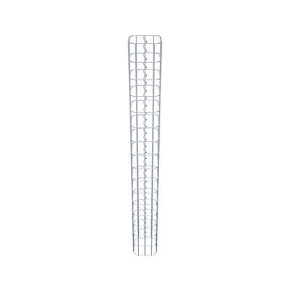 Columna de gaviones cuadrada 17 cm x 17 cm, 160 cm de altura, MW 5 cm x 10 cm