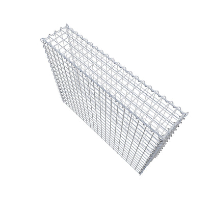 Anbaugabione Typ 3 100 cm x 80 cm x 20 cm (L x H x T), Maschenweite 5 cm x 5 cm, Spirale