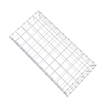 Gabione 100 cm x 20 cm x 50 cm (L x H x T), Maschenweite 10 x 10 cm, Spiralring
