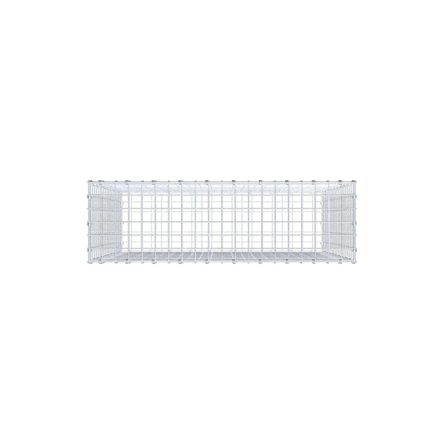Schanskorf 100 cm x 100 cm x 30 cm (L x H x D), maaswijdte 5 x 5 cm, spiraalring