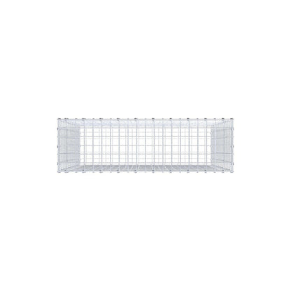 Schanskorf 100 cm x 100 cm x 30 cm (L x H x D), maaswijdte 5 x 5 cm, spiraalring