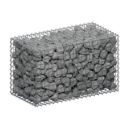 Gabione 100 cm x 60 cm x 50 cm (L x H x T), Maschenweite 5 cm x 5 cm, Spirale