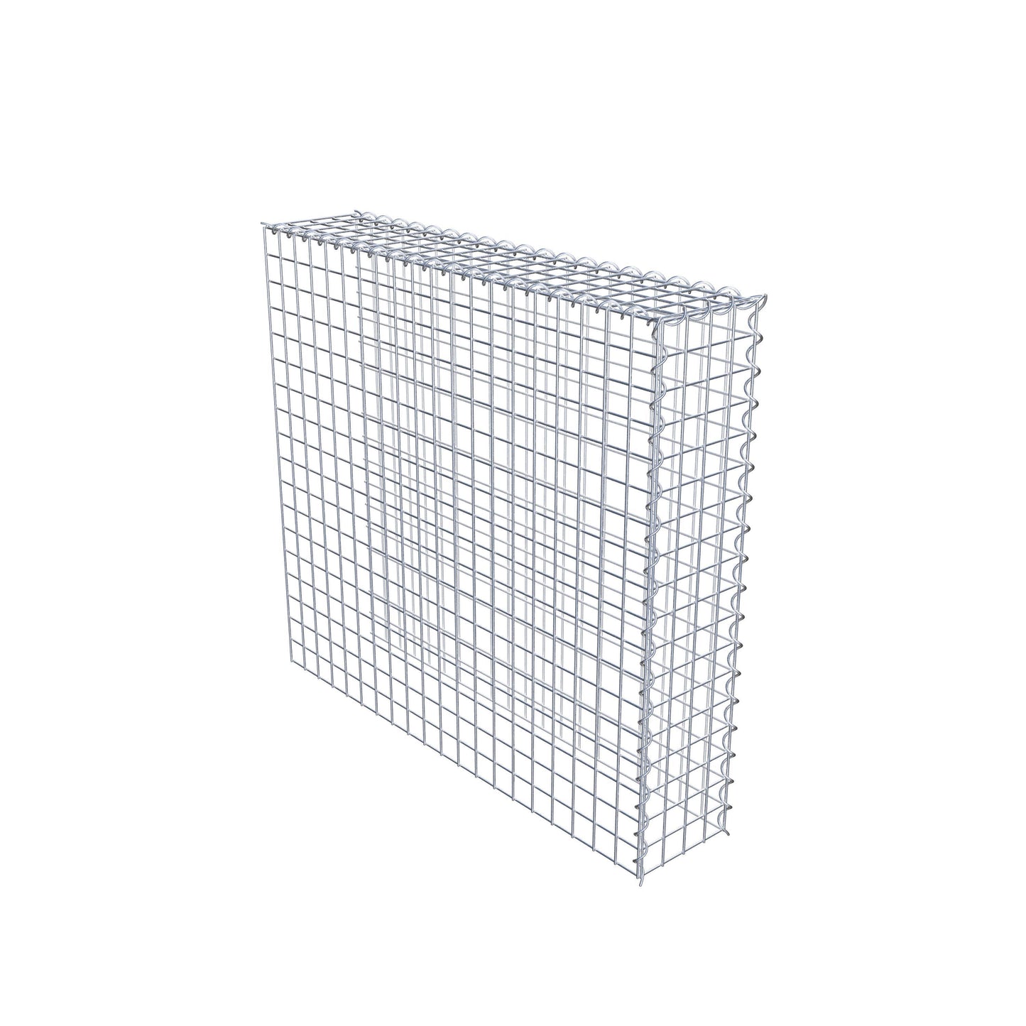 Grown-on gabion type 4 100 cm x 90 cm x 20 cm (L x H x D), mesh size 5 cm x 5 cm, spiral