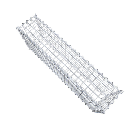 Set van 2 schanskorven 100 cm x 40 cm x 20 cm (L x H x D), maaswijdte 5 x 5 cm, spiraalvormig