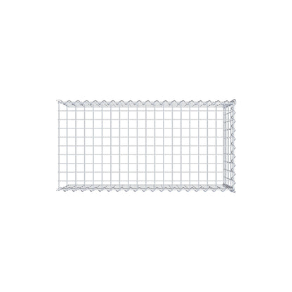 Gabbione aggiuntivo tipo 4 100 cm x 40 cm x 50 cm (L x H x P), maglia 5 cm x 10 cm, spirale