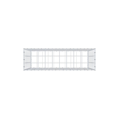 Gavión 100 cm x 80 cm x 30 cm (L x A x P), malla 10 cm x 10 cm, anillo en C