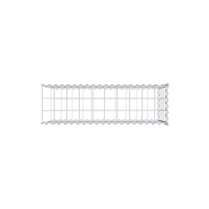 Opvokset gabion type 2 100 cm x 50 cm x 30 cm (L x H x D), maskestørrelse 10 cm x 10 cm, spiral