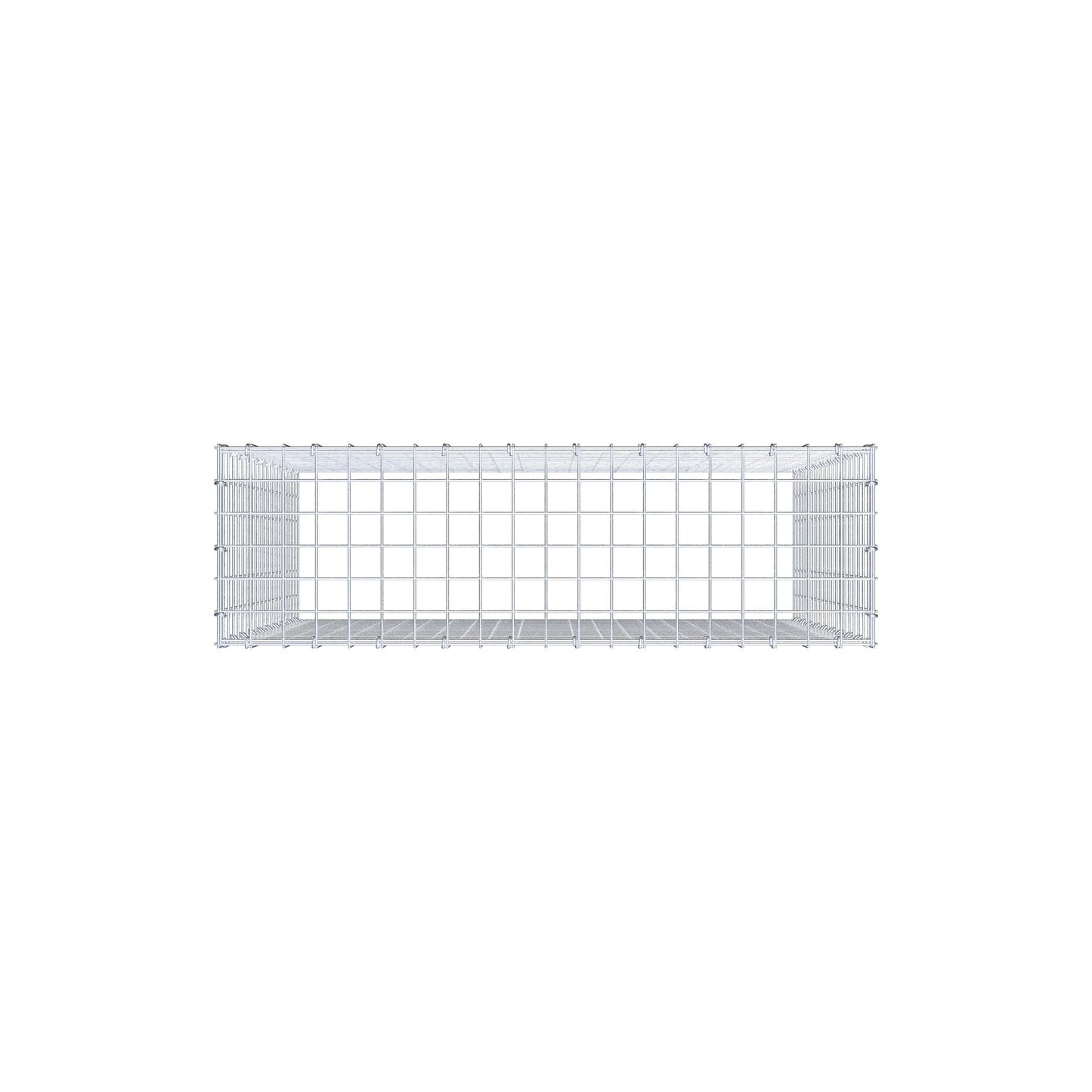 Monteret gabion type 3 100 cm x 100 cm x 30 cm (L x H x D), maskestørrelse 5 cm x 5 cm, C-ring