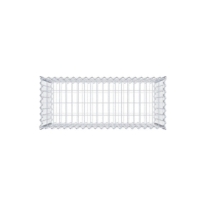 Gabion 100 cm x 60 cm x 40 cm (L x H x D), maskestørrelse 5 cm x 10 cm, spiral