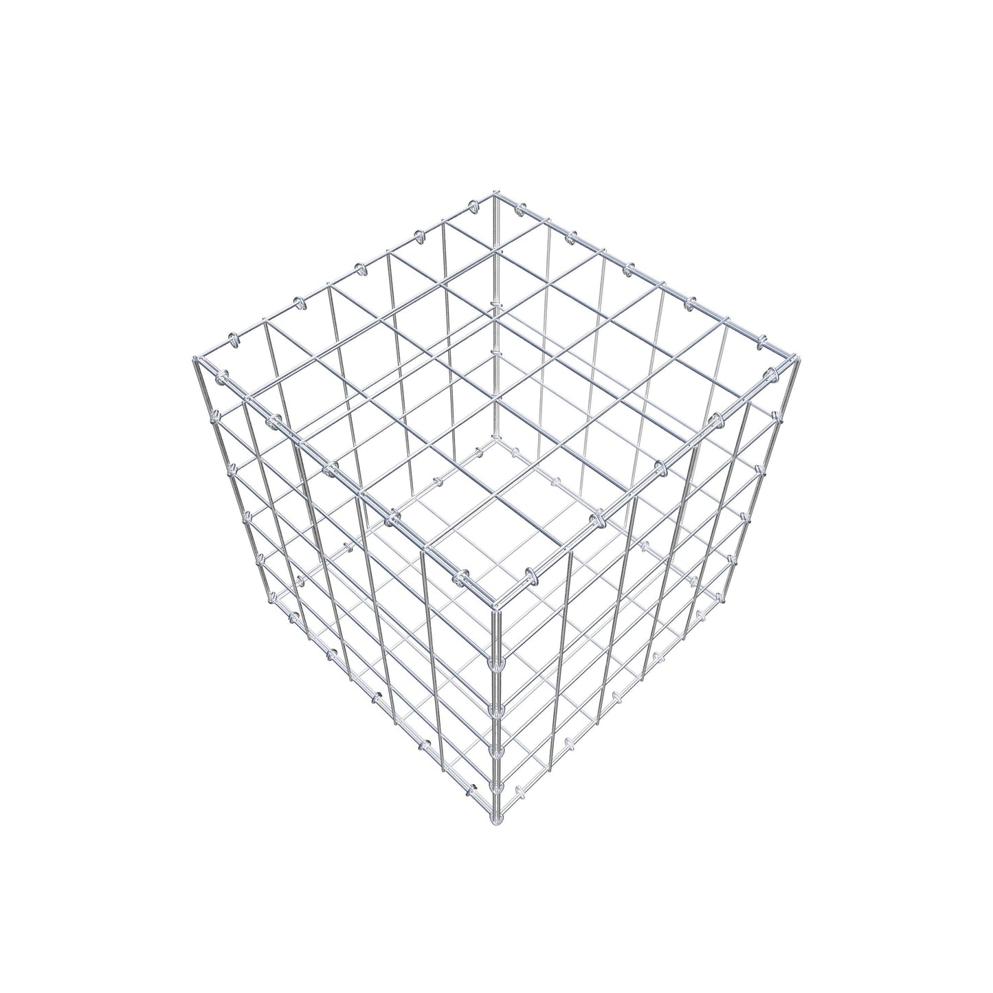 Schanskorf 50 cm x 50 cm x 50 cm (L x H x D), maaswijdte 10 cm x 10 cm, C-ring