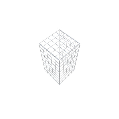 Monteret gabion type 4 100 cm x 50 cm x 50 cm (L x H x D), maskestørrelse 10 cm x 10 cm, C-ring