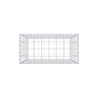 Gavión 100 cm x 80 cm x 40 cm (L x A x P), malla 10 cm x 10 cm, anillo en C
