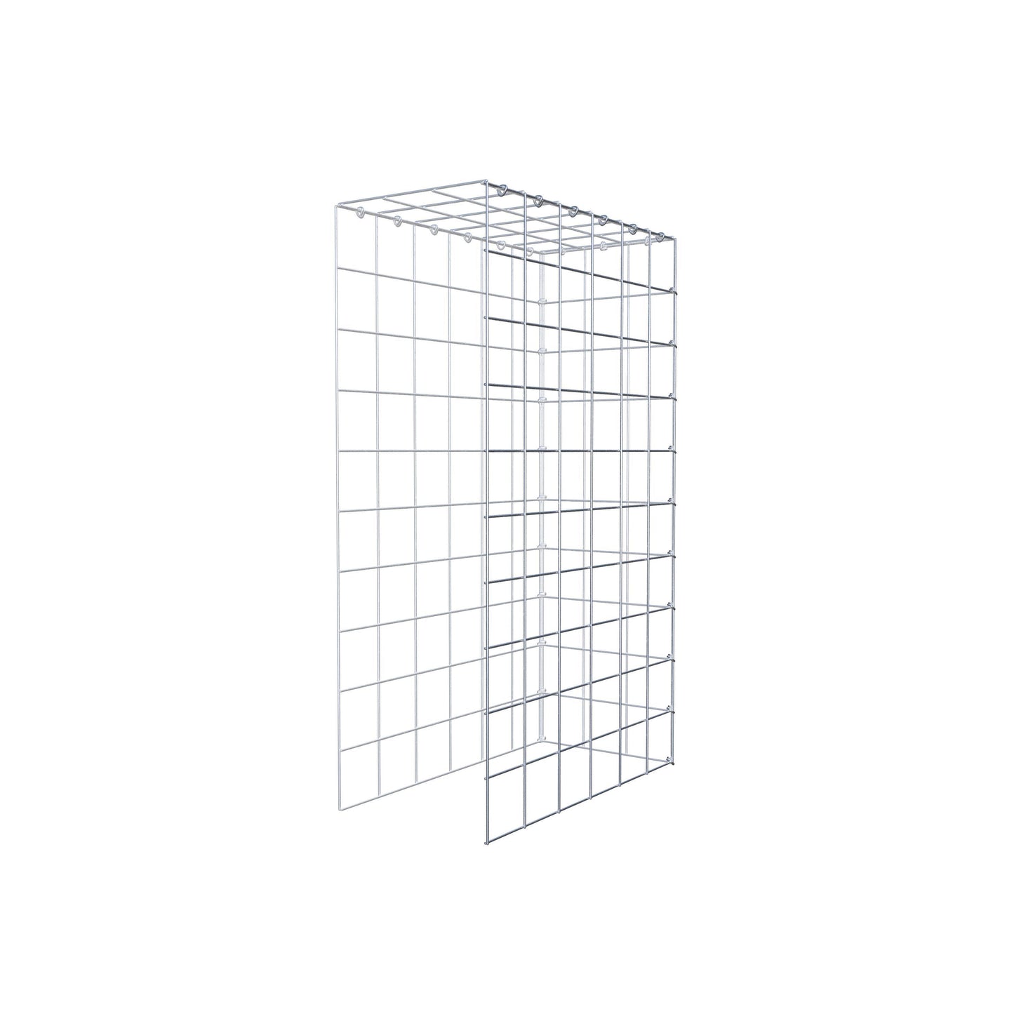 Gavión adicional tipo 4 100 cm x 60 cm x 30 cm (L x A x P), malla 10 cm x 10 cm, anillo en C