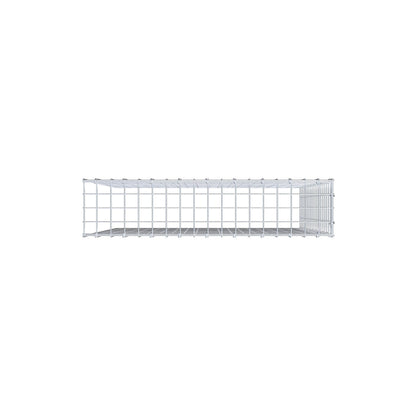 Monteret gabion type 4 100 cm x 90 cm x 20 cm (L x H x D), maskestørrelse 5 cm x 5 cm, C-ring