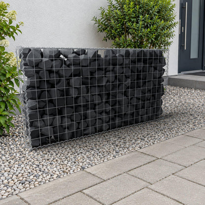 Gabione 200 cm x 100 cm x 20 cm (L x H x T), Maschenweite 10 cm x 10 cm, Spirale