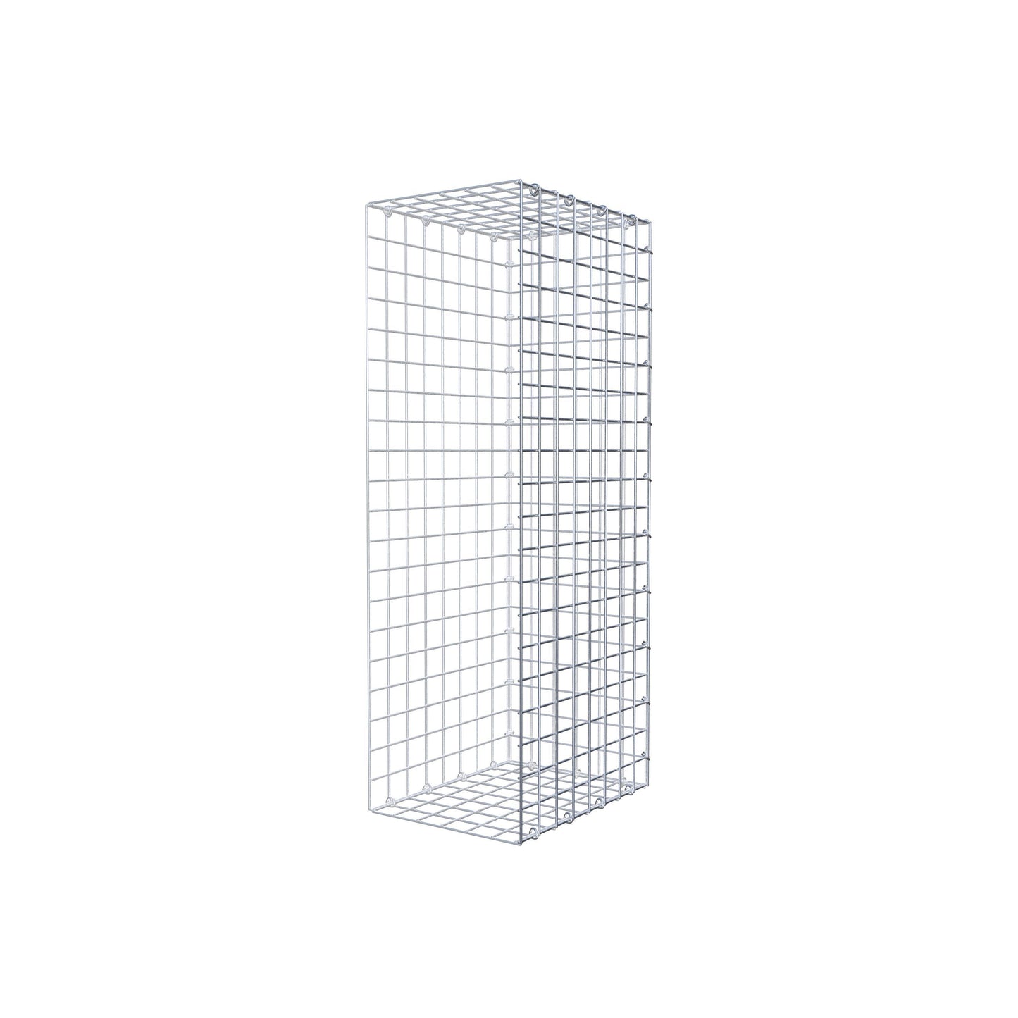 Opzetpaal type 2 100 cm x 40 cm x 30 cm (L x H x D), maaswijdte 5 cm x 5 cm, C-ring