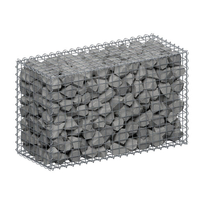 Gabion 100 cm x 60 cm x 40 cm (L x H x D), mesh size 5 cm x 5 cm, spiral