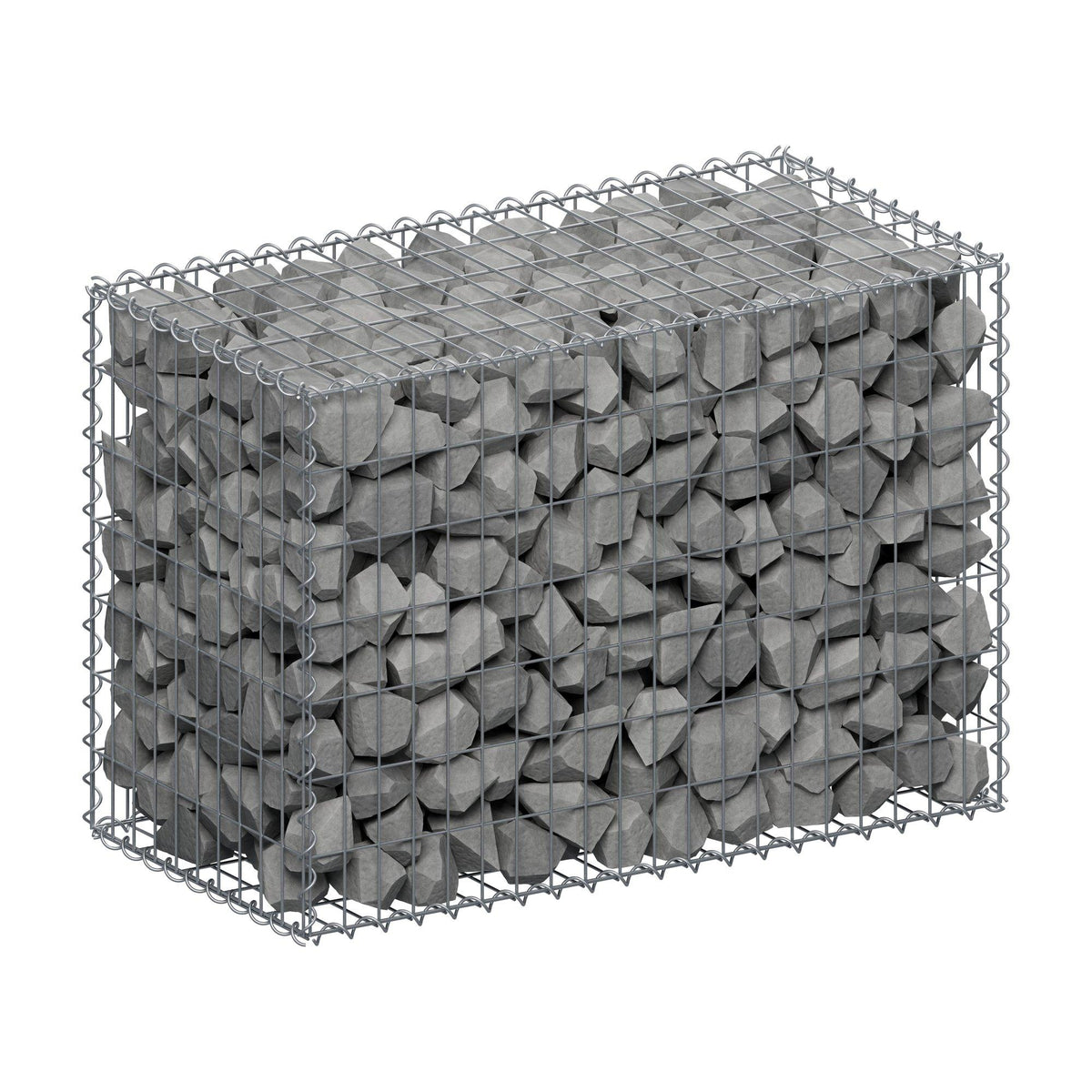 Gabion 100 cm x 70 cm x 50 cm (L x H x P), mailles 5 cm x 10 cm, spirale
