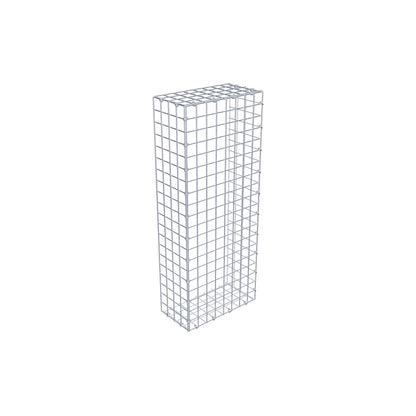 Gavión complementario de tipo 2 100 cm x 20 cm x 40 cm (largo x alto x fondo), malla 5 cm x 5 cm, anillo en C