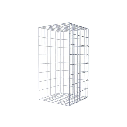 Gabião tipo 2 80 cm x 40 cm x 40 cm, malhagem 5 cm x 10 cm, anel C