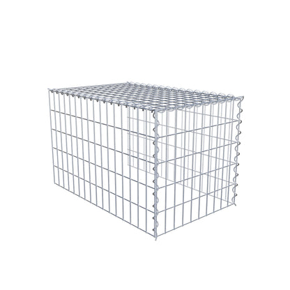 Fourche rapportée type 4 80 cm x 50 cm x 50 cm (L x H x P), mailles 5 cm x 10 cm, spirale