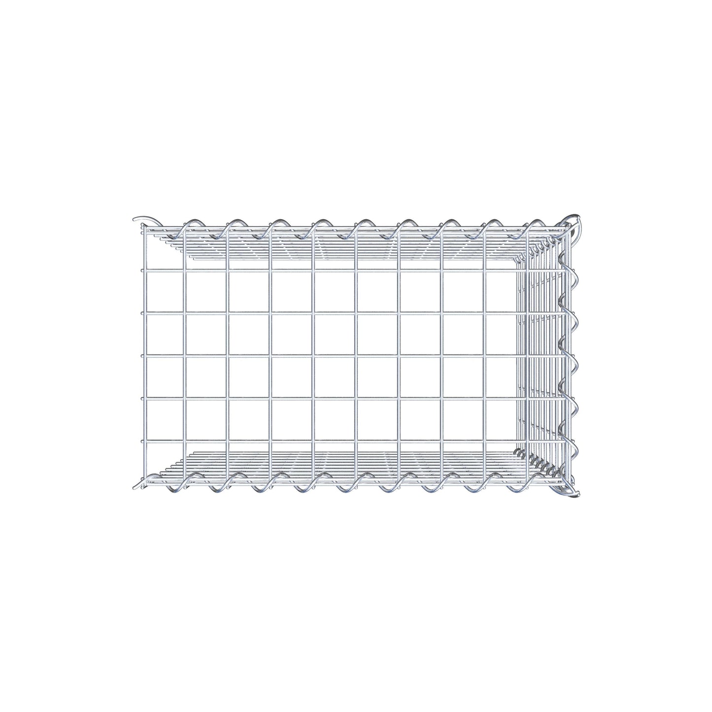 Extra gabion typ 4 50 cm x 50 cm x 30 cm (L x H x D), maskstorlek 5 cm x 5 cm, spiral