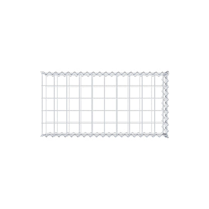 Opvokset gabion type 2 100 cm x 20 cm x 50 cm (L x H x D), maskestørrelse 10 cm x 10 cm, spiral