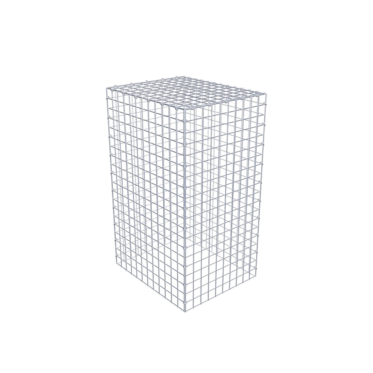 Type 3 oplegkorf 100 cm x 60 cm x 50 cm (L x H x D), maaswijdte 5 cm x 5 cm, C-ring