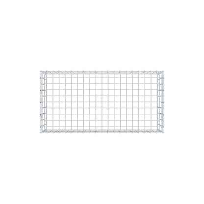 Monteret gabion type 3 100 cm x 30 cm x 50 cm (L x H x D), maskestørrelse 5 cm x 10 cm, C-ring