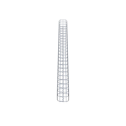 Colonne de gabion carrée 17 cm x 17 cm, 230 cm de hauteur, MW 5 cm x 10 cm