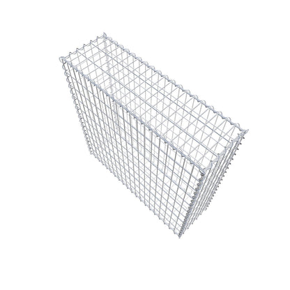Set van 2 schanskorven 100 cm x 100 cm x 30 cm (L x H x D), maaswijdte 5 x 10 cm, spiraalvormig