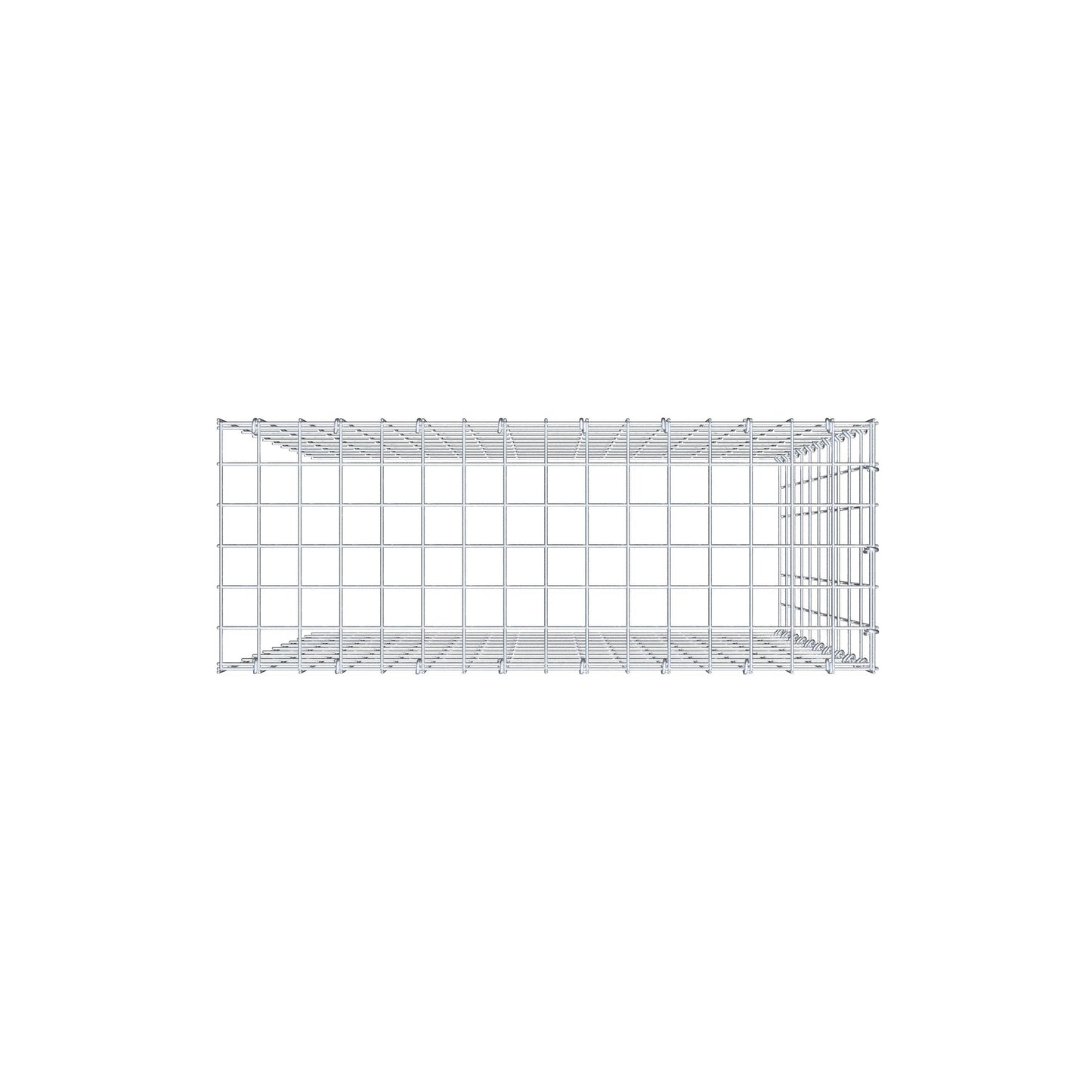 Gabbione aggiuntivo tipo 4 100 cm x 80 cm x 30 cm (L x H x P), maglia 5 cm x 10 cm, anello a C